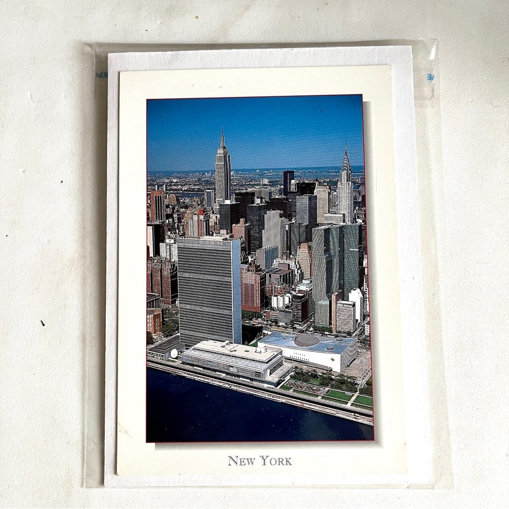 Vintage NYC postcard . 1980’s. Comes in Archival Sleeve & w/ backing board. New